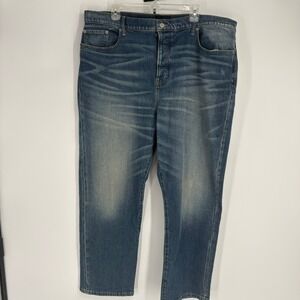 Lucky Brand 90s Jean High Rise‎ Straight Leg Women Blue Denim Jeans Size 20/35